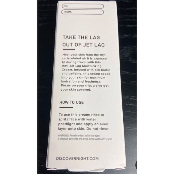 NIGHT SKINCARE - NWTIB - Don't Lag - Just Jet. Anti-Jet Lag Moisturizing Cream - Picture 7 of 11